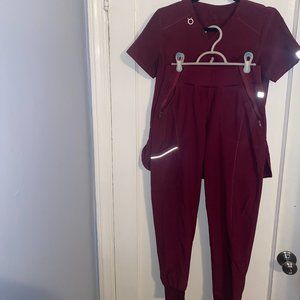 Cherokee Infinity Scrub Set Burgundy Size Small